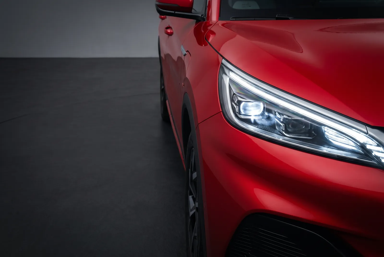 Detail van een BYD Atto 3